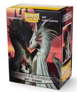 fundas standard dragon shield valentine dragons art classic paquete de 100