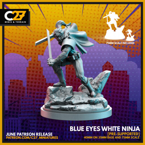 720X720 render blue eyes white ninja