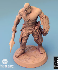 orc soldier spear stand 04 4611 al