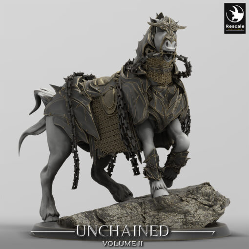 unchained horse stand saddle 02 5496 lighting al