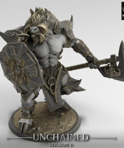 unchained minotaur guard axe 03 5009 lighting al