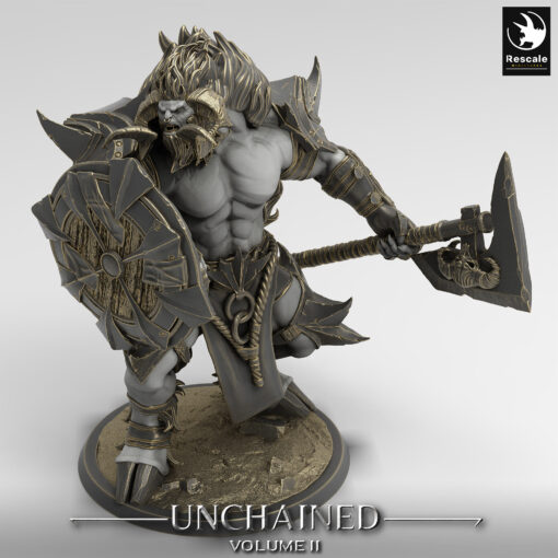 unchained minotaur guard axe 03 5009 lighting al