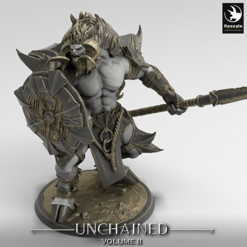 unchained minotaur guard spear 03 5010 lighting al