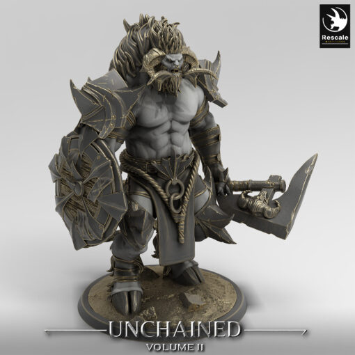 unchained minotaur stand axe 03 5026 lighting al