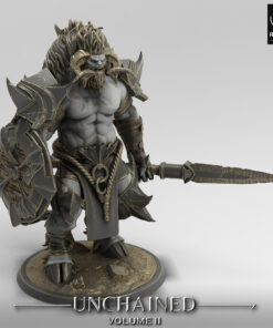 unchained minotaur stand spear 03 5025 lighting al