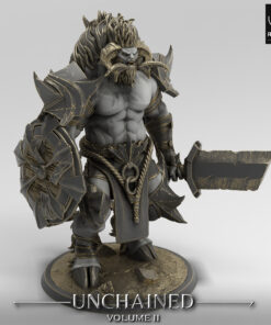 unchained minotaur stand sword 03 5024 lighting al